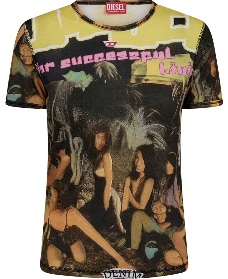 Diesel T-UNCUTIE-LONG-P8 T-SHIRT 5fya