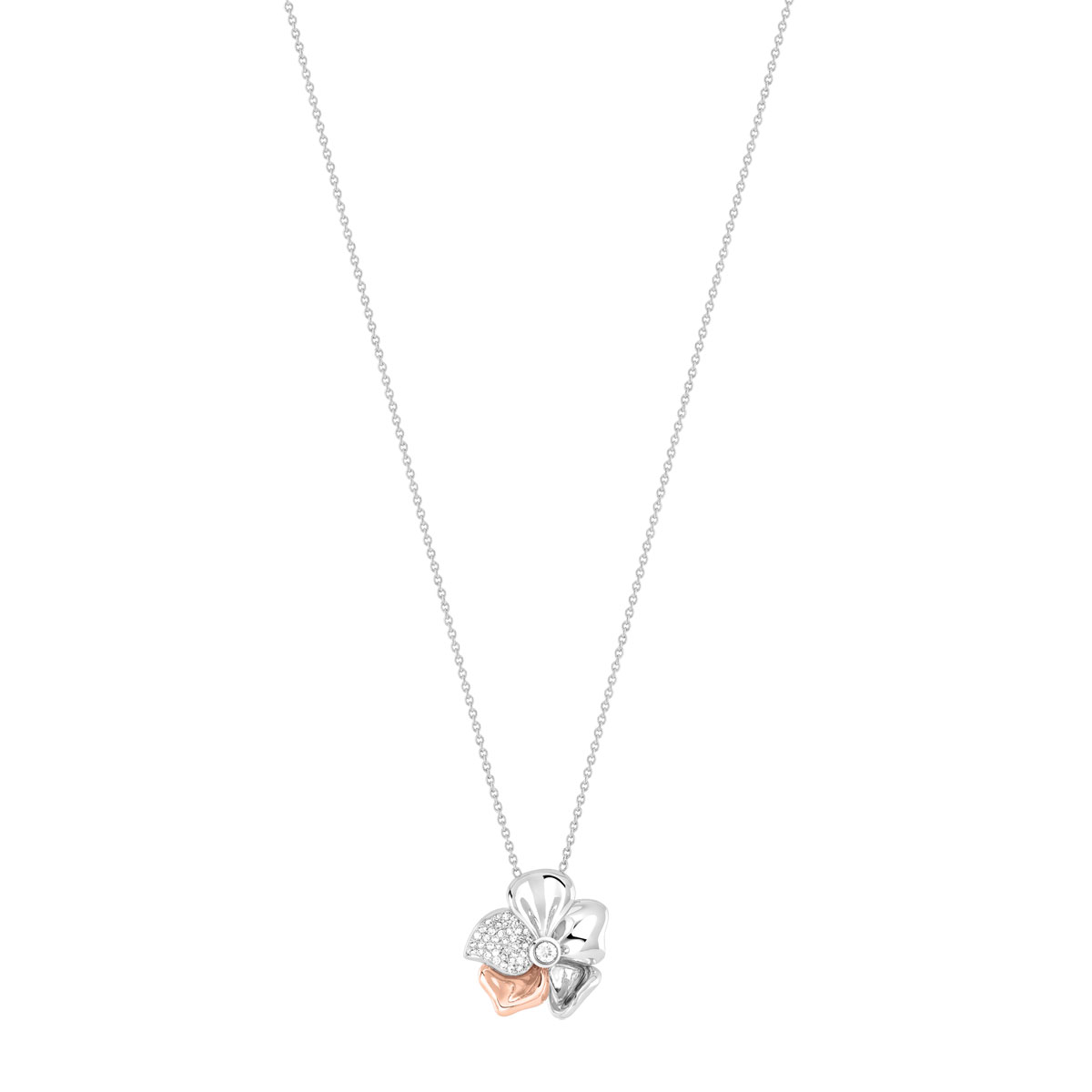 Collier 2 ors 750 diamant