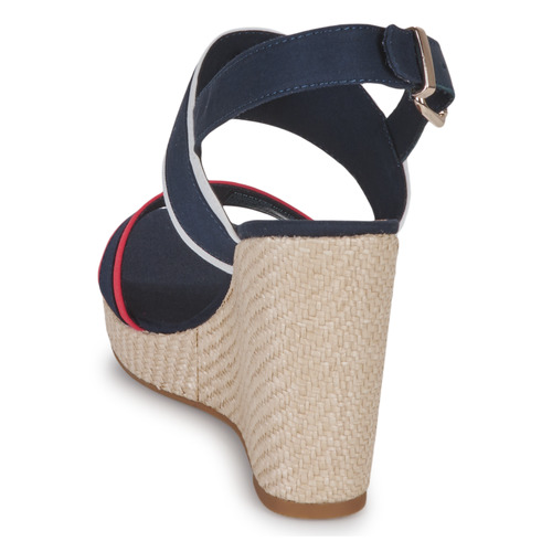Tommy Hilfiger - RWB FEMININE WEDGE - Marine / Blanc / Rouge