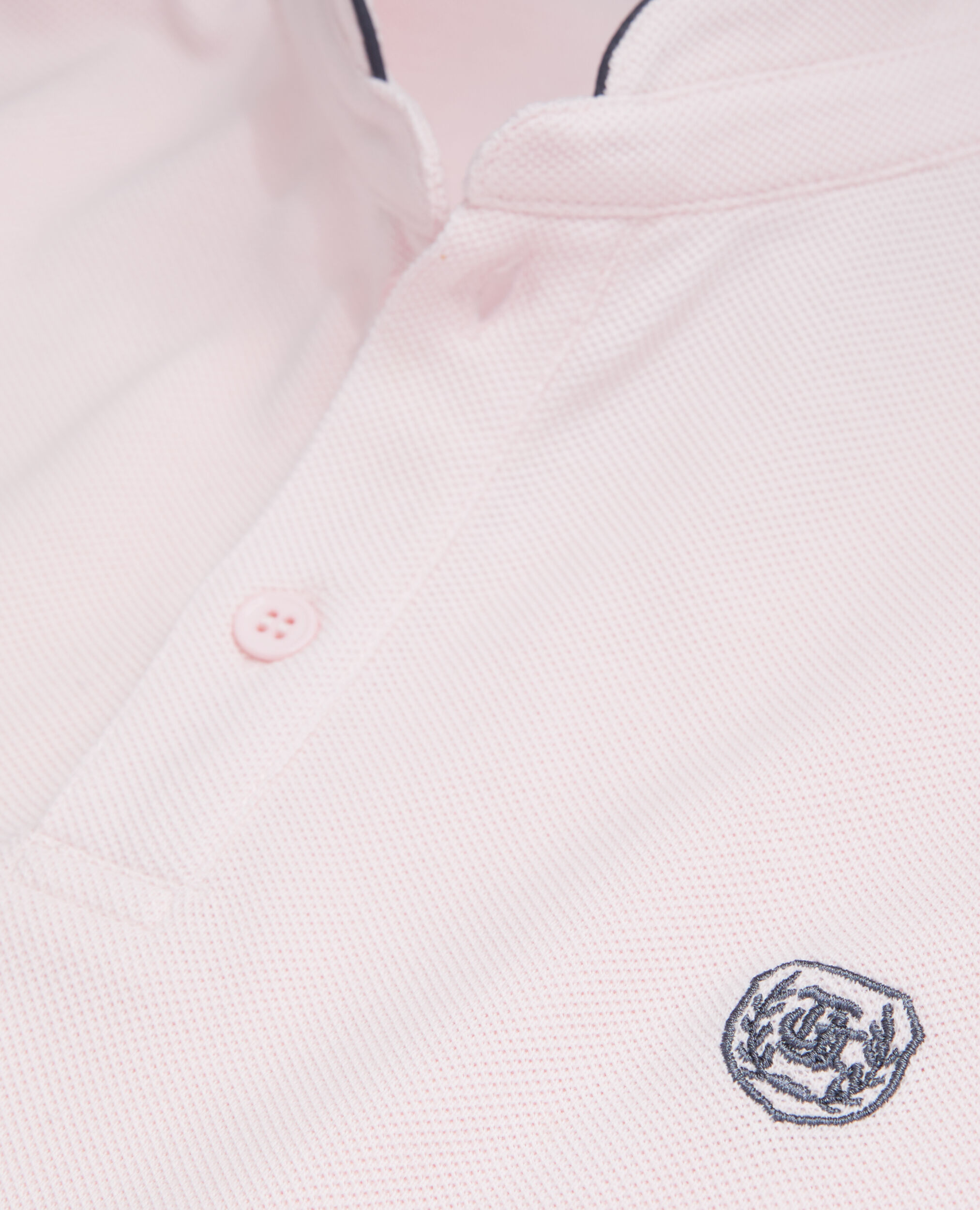 Polo col officier rose