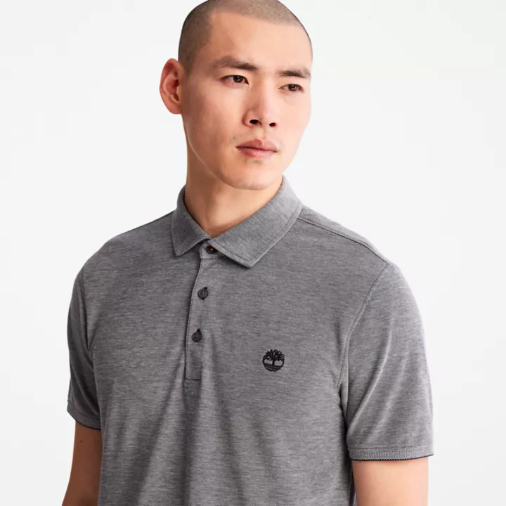 Polo Baboosic Brook Oxford pour homme en bleu marine