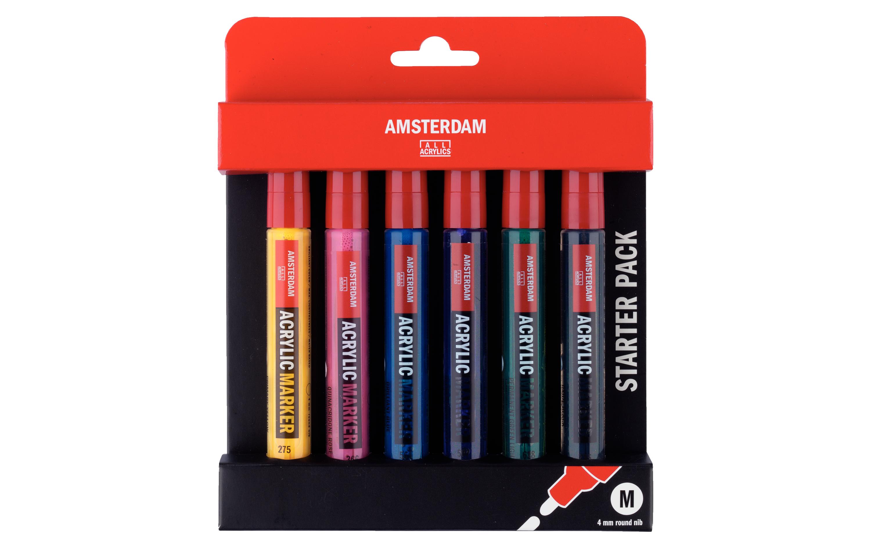 Acrylmarker Starter Set 6 StückAcrylmarker Set