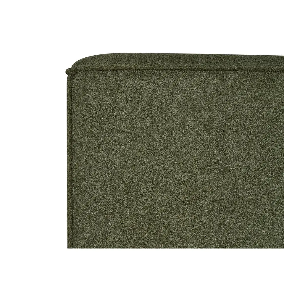 LINARDS - Bed - Donkergroen - 180 x 200 cm - Bouclé