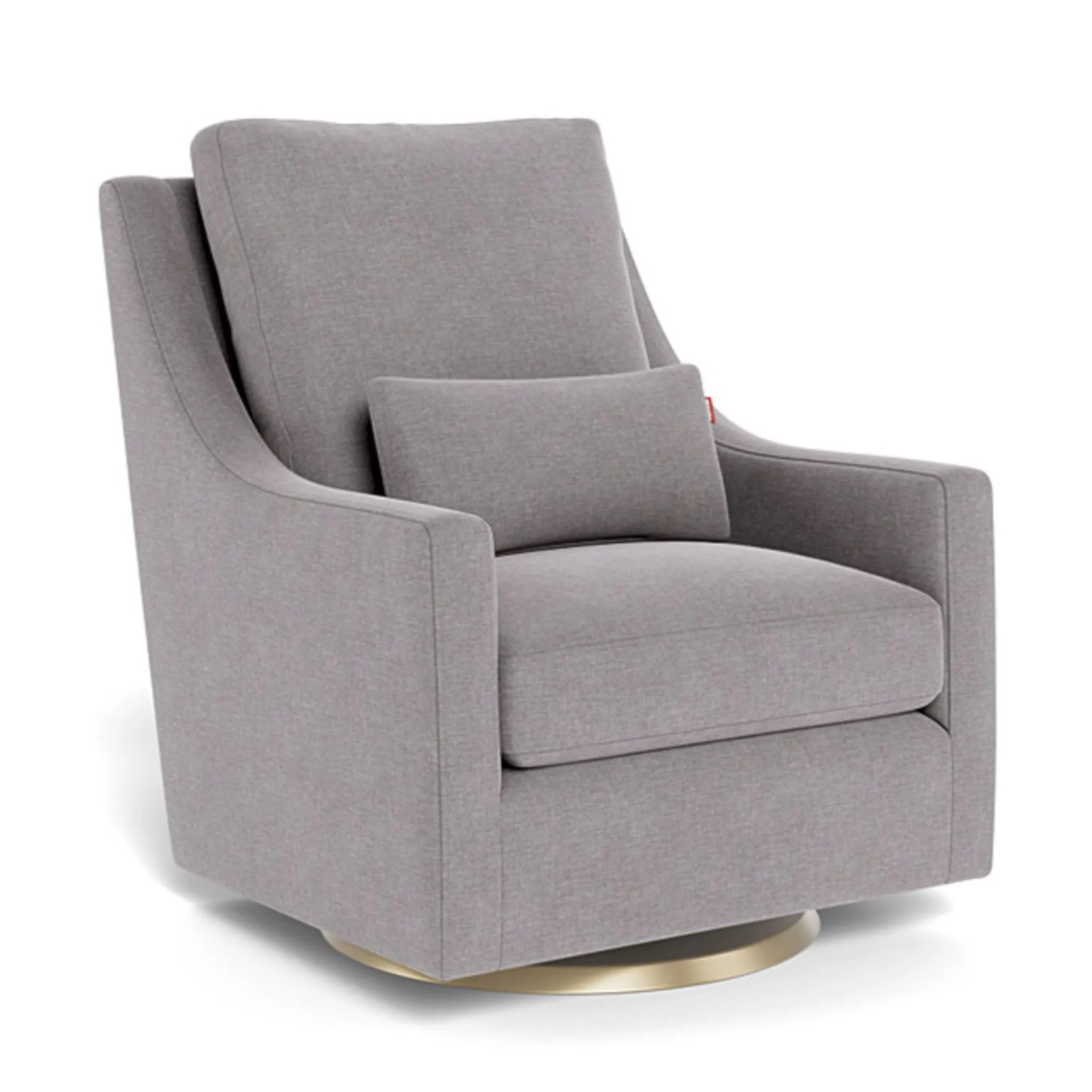 Monte Fauteuil Berçant et Pivotant Vera - Pebble Gris  Or