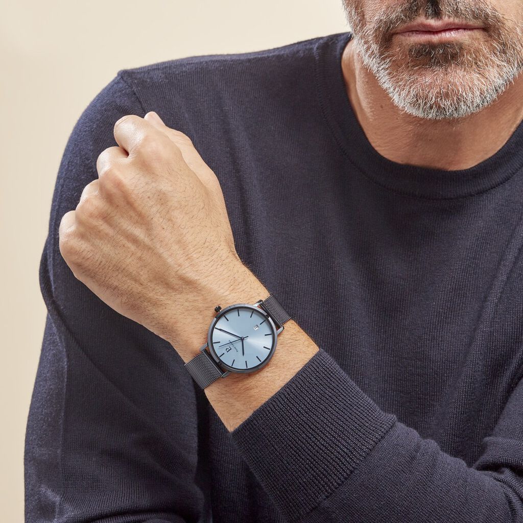 Montre Pierre Lannier Echo Bleu