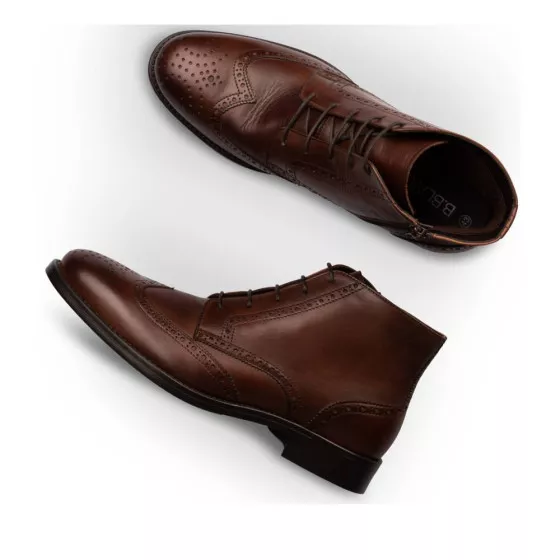 Bottines MARRON B-BLAKE CUIR