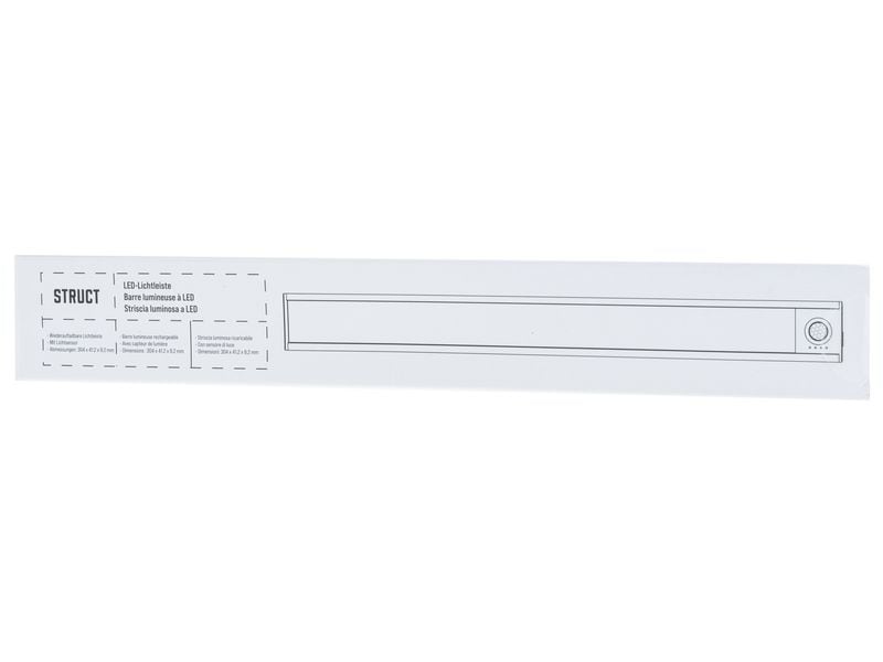 STRUCT Lichtleiste LED 300 mm, 2 W Aufladbare LED-Leiste mit USB-C Anschluss