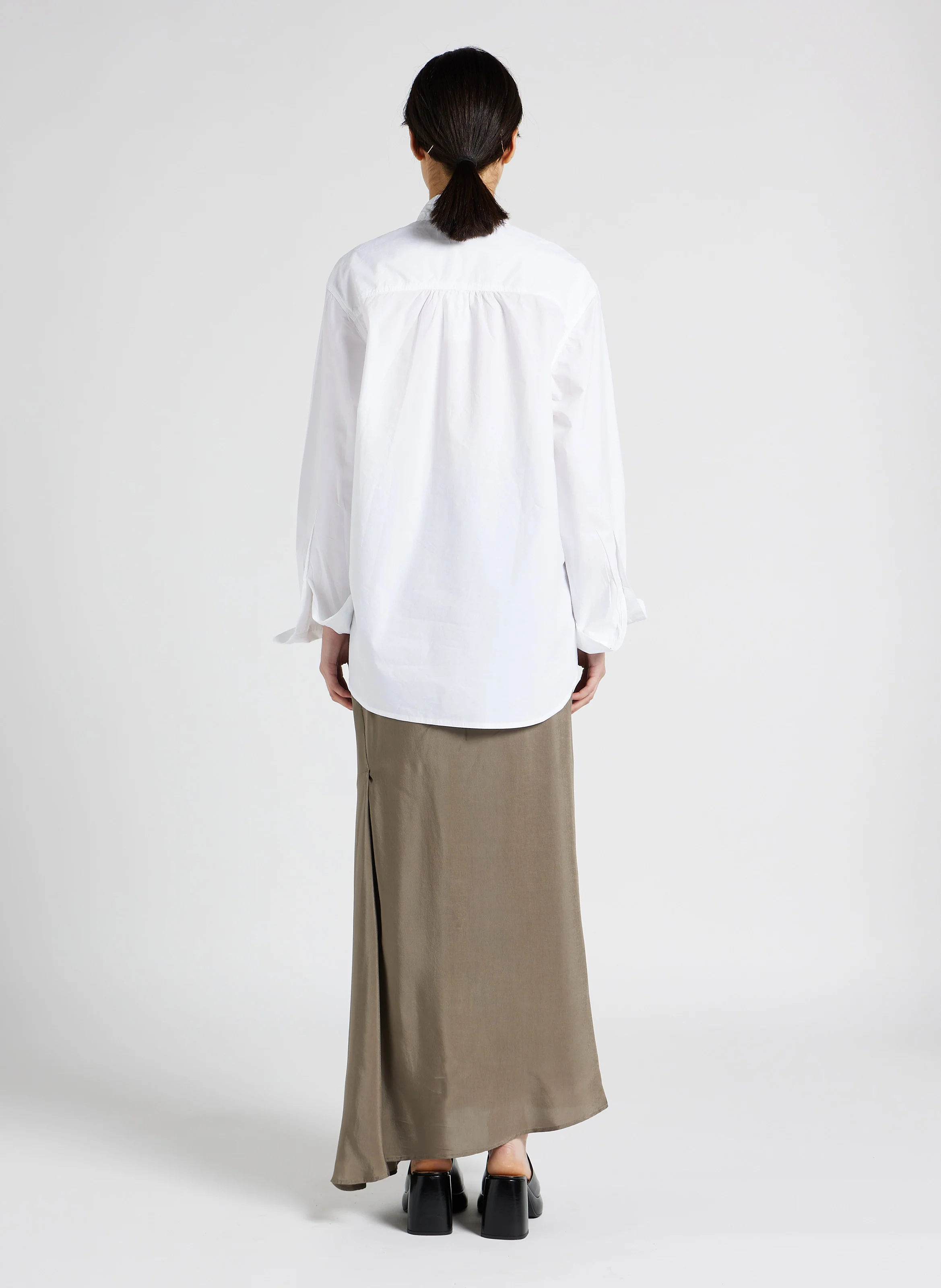 HERMANN - Chemise ample col classique en coton| Blanc