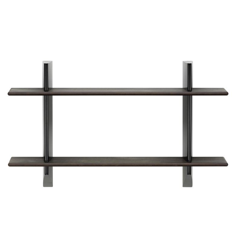 Vitra Rayonnage Mural wandplank donker eiken diepzwart