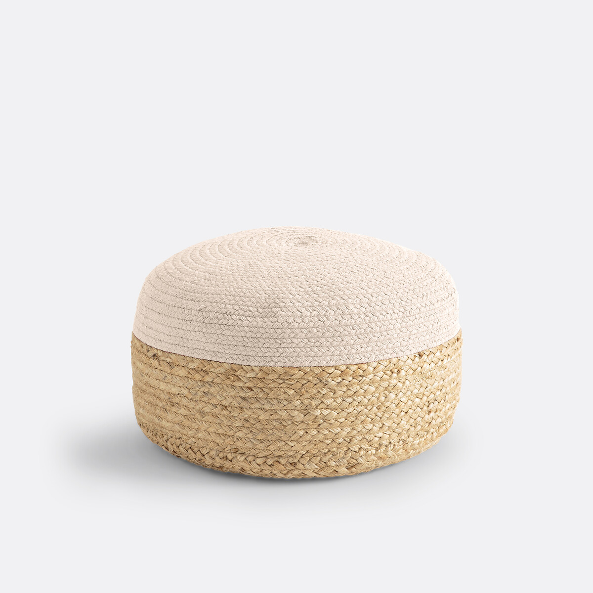 LA REDOUTE INTERIORS<br>Puff bicolor em juta Popayan