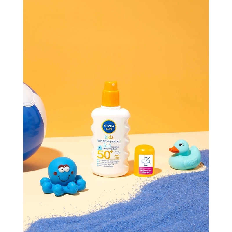 Nivea Sun Kids Sensitive Protect 5-In-1 Spray SPF 50+ - 200 ml
