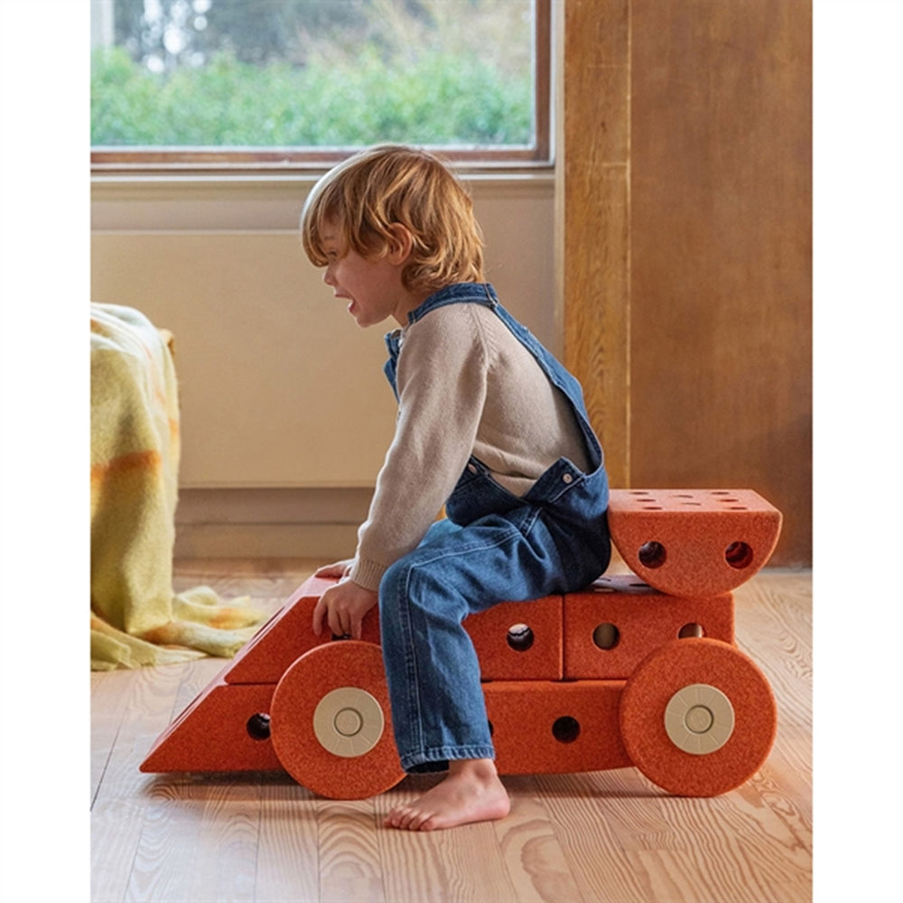 Skumhjul Burnt Orange/Dusty Green - MODU | Luksusbaby