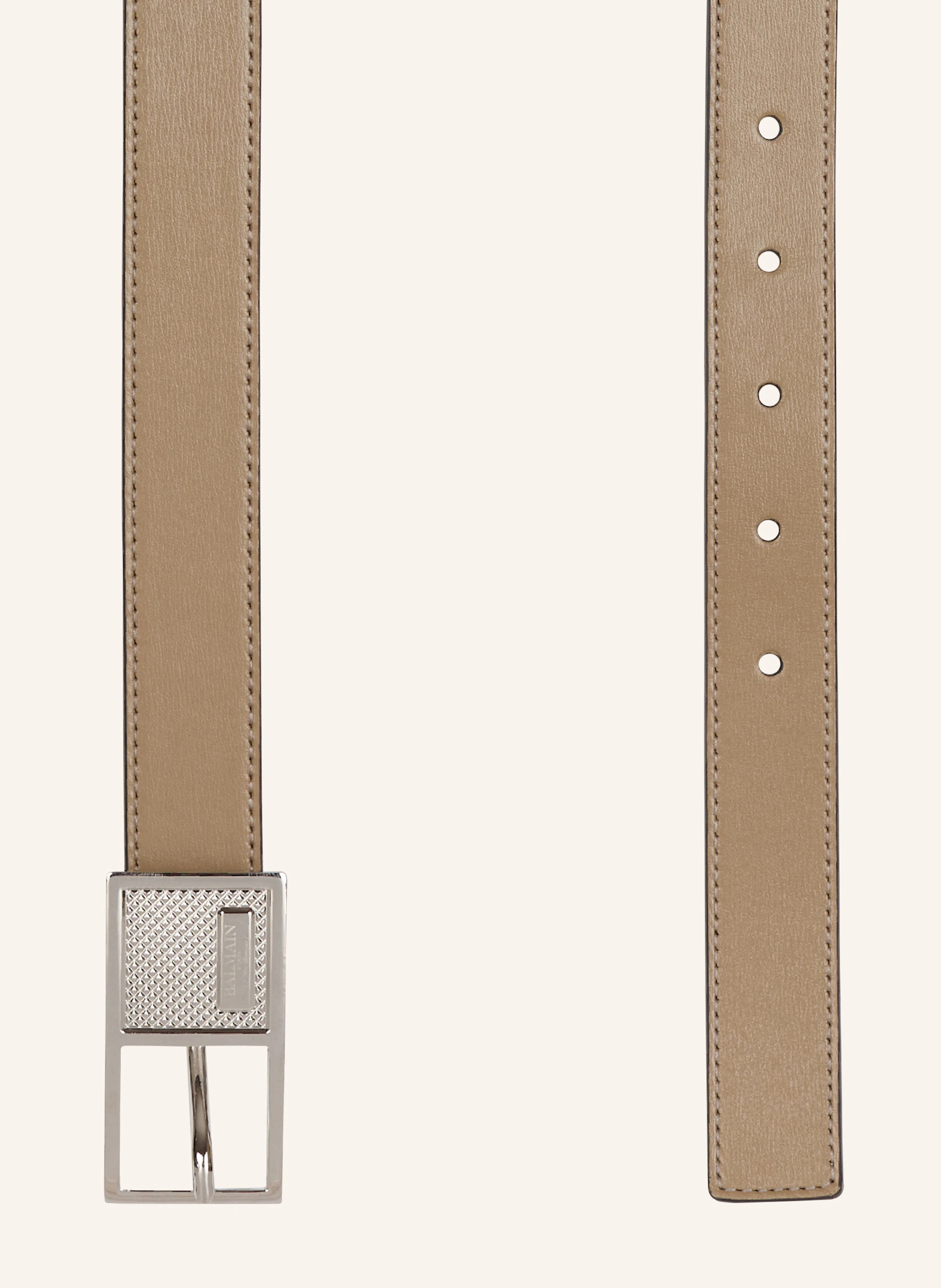 BALMAIN Schmaler Gürtel Signature aus Kalbsleder