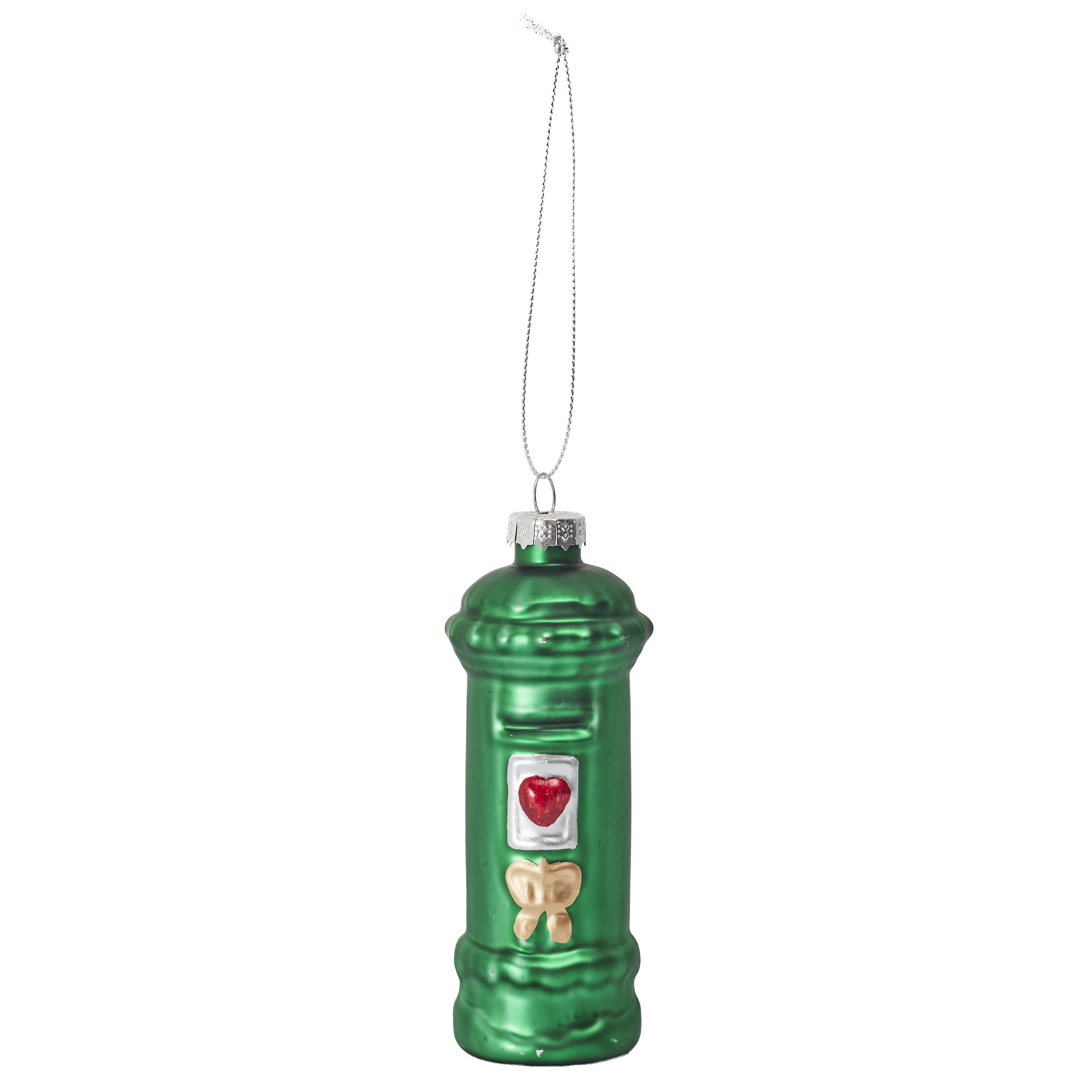 SUSPENSION BOITE AUX LETTRES VERRE VERTE