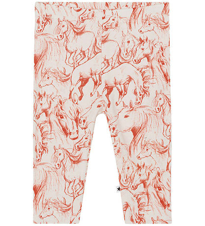 Molo Leggings - Stefanie - Rød Horses