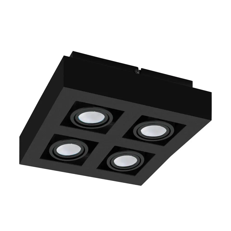 EGLOMendozaOpbouwlamp-GU10-25cm-Zwart
