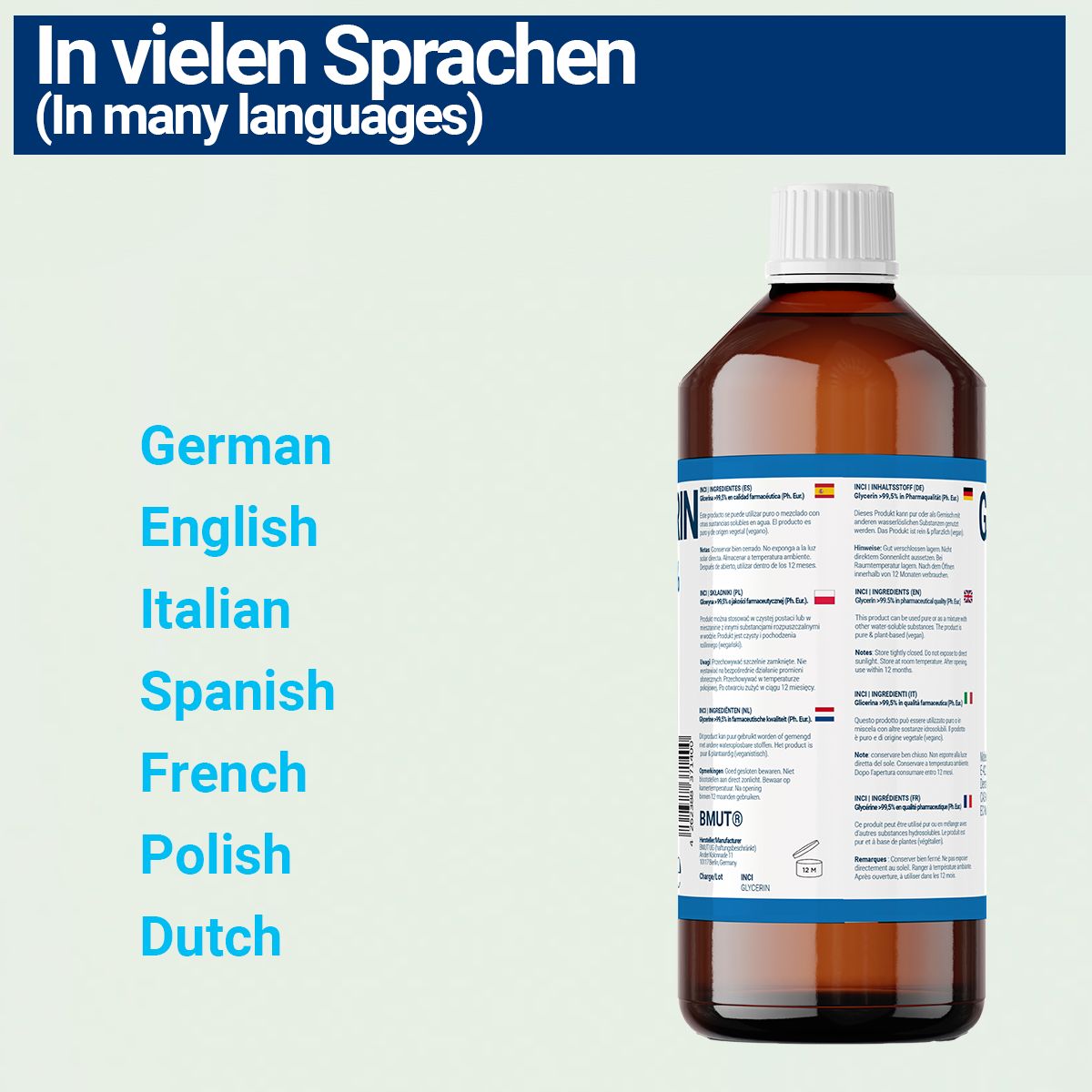 BMUT Glycerin (1,25kg) in Pharmaqualität