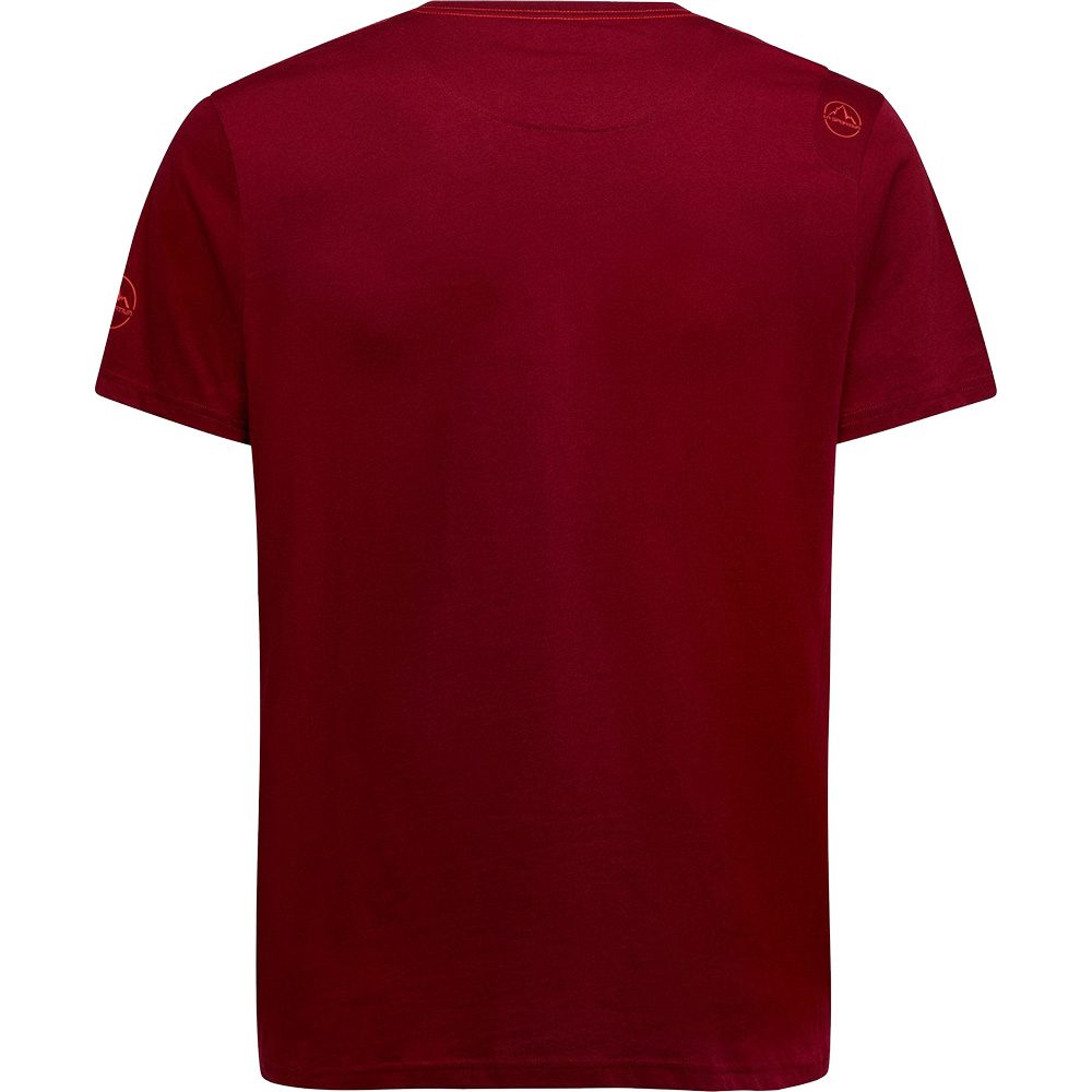 La Sportiva Stripe Cube T-Shirt Herren sangria