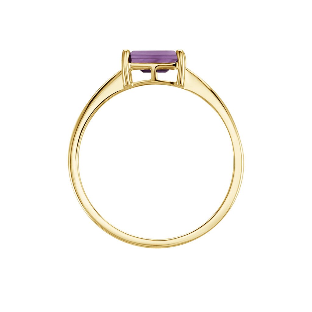 Bague Nottingham Or Jaune Améthyste