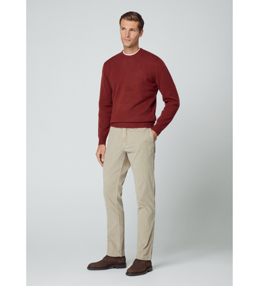 Hackett Jersey Lã de Cordeiro Borgonha