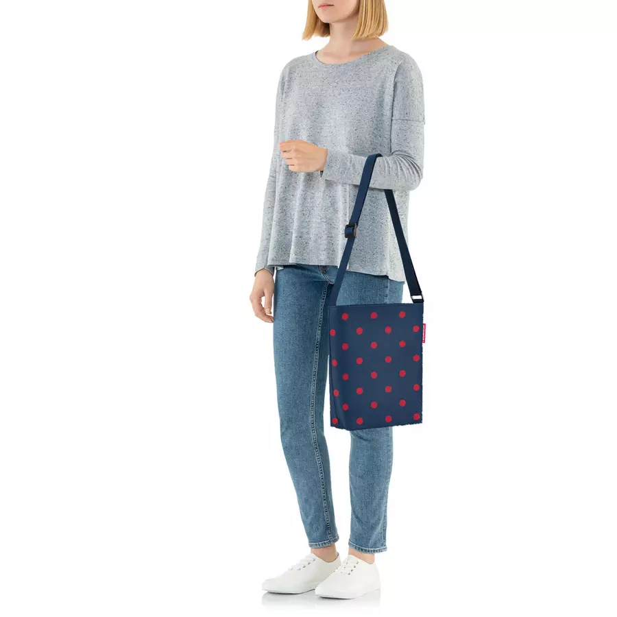 reisenthel® shoulderbag S mixed dots red