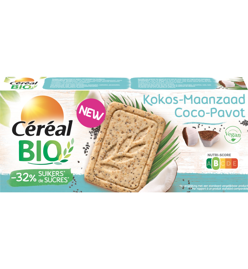 Céréal Bio Kokos maanzaad (132 gr)