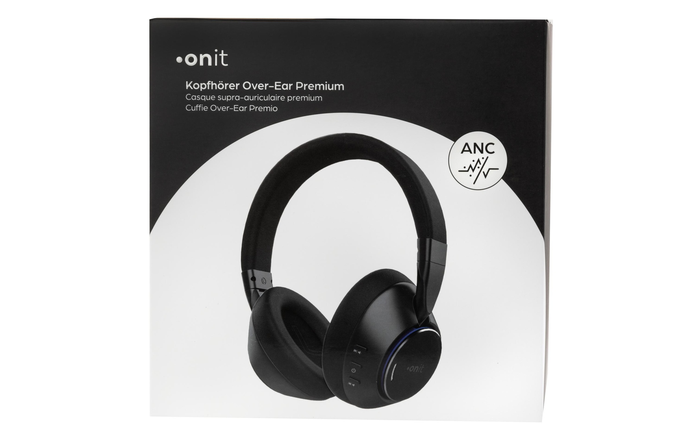 onit Over-Ear-Kopfhörer »Premium Schwarz« Bluetooth Adaptive Noise-Cancelling