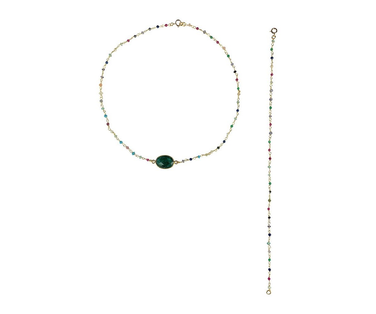 Choker et bijou de dos Patanjali