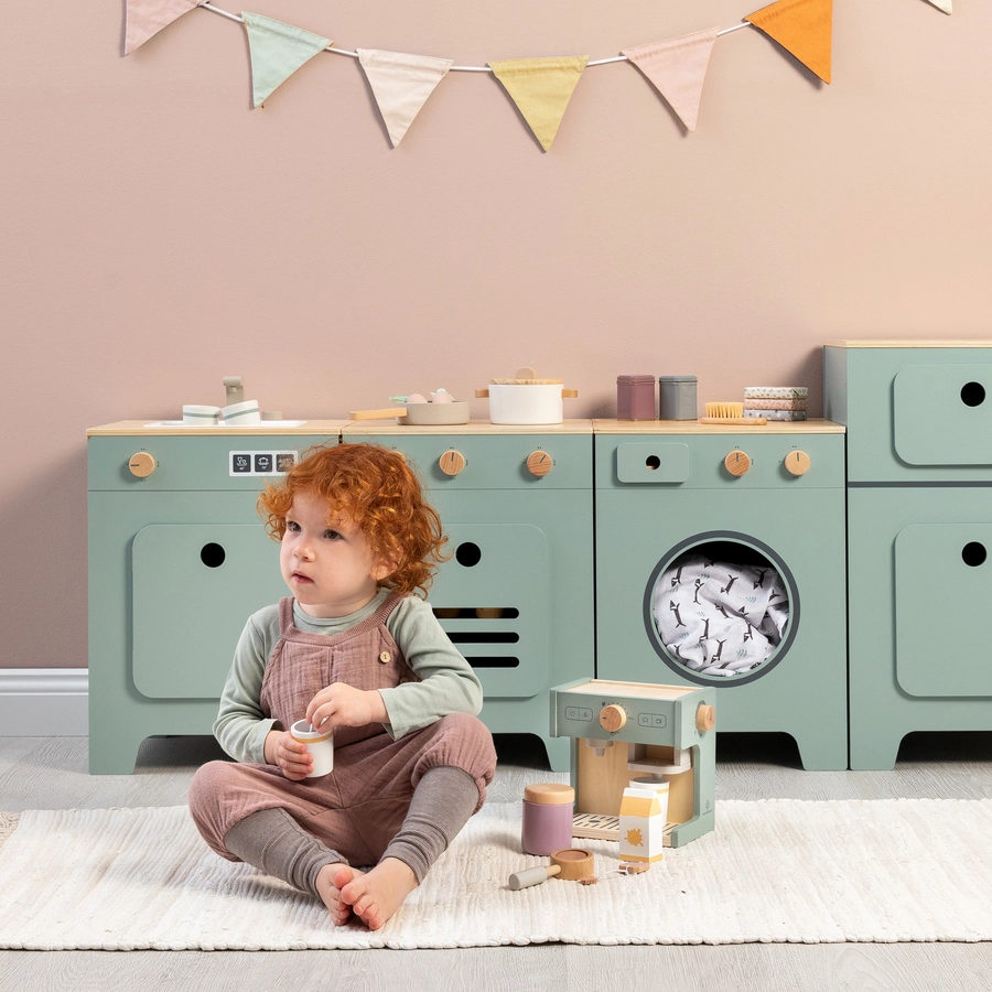 MUSTERKIND® Spielherd Mix & Match, salbeinatur