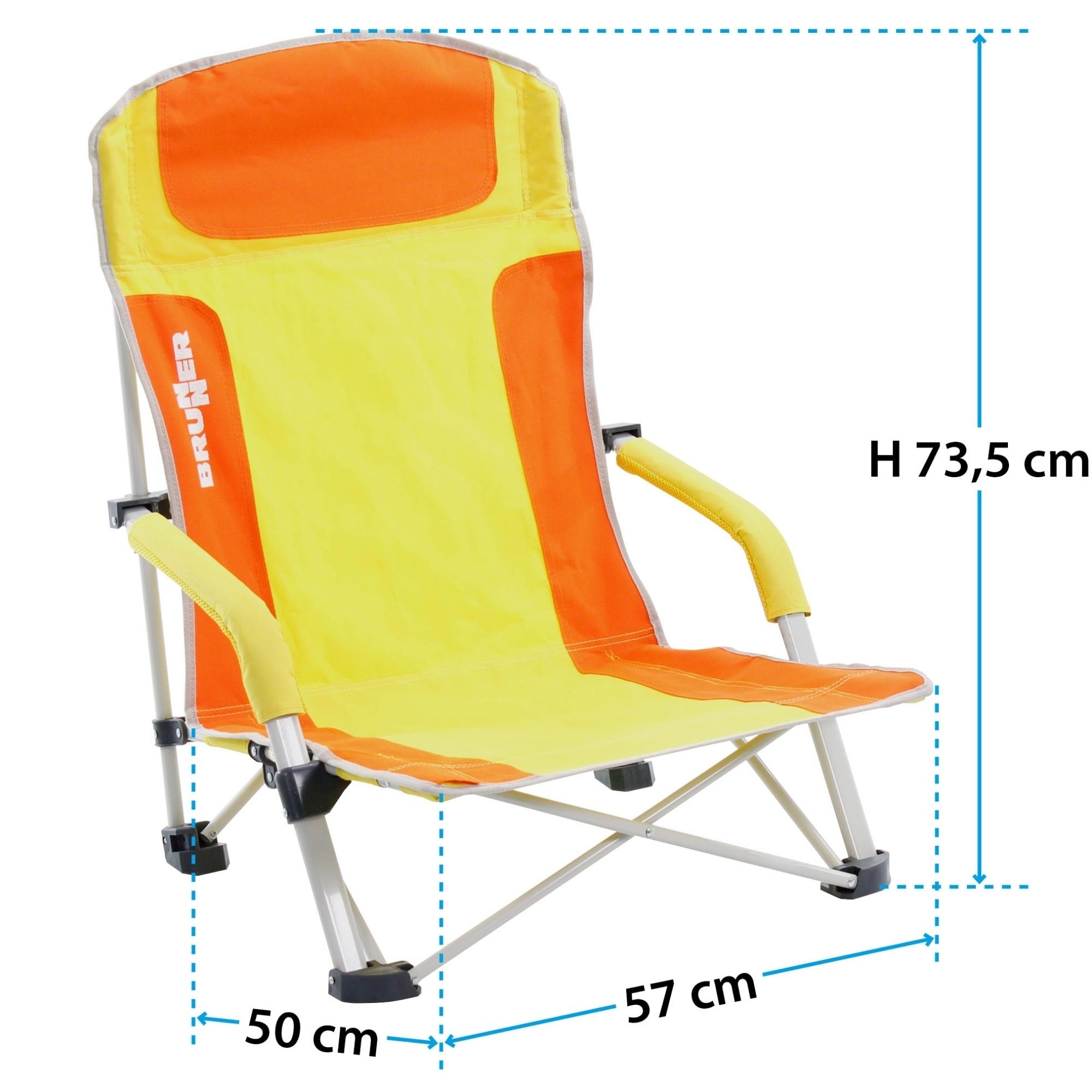 Brunner Bula Strandstuhl gelb/orange