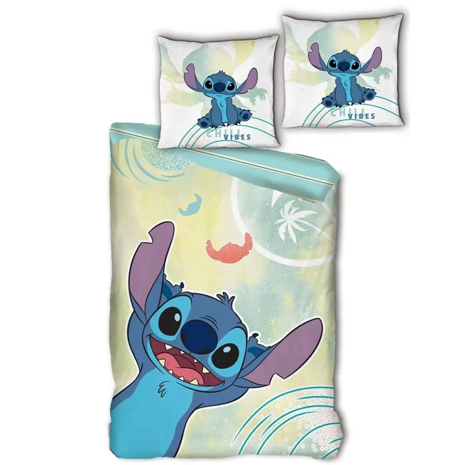 Lylo & Stich Dekbedovertrek Chill Vibes - Eenpersoons - 140 x 200 cm - Katoen
