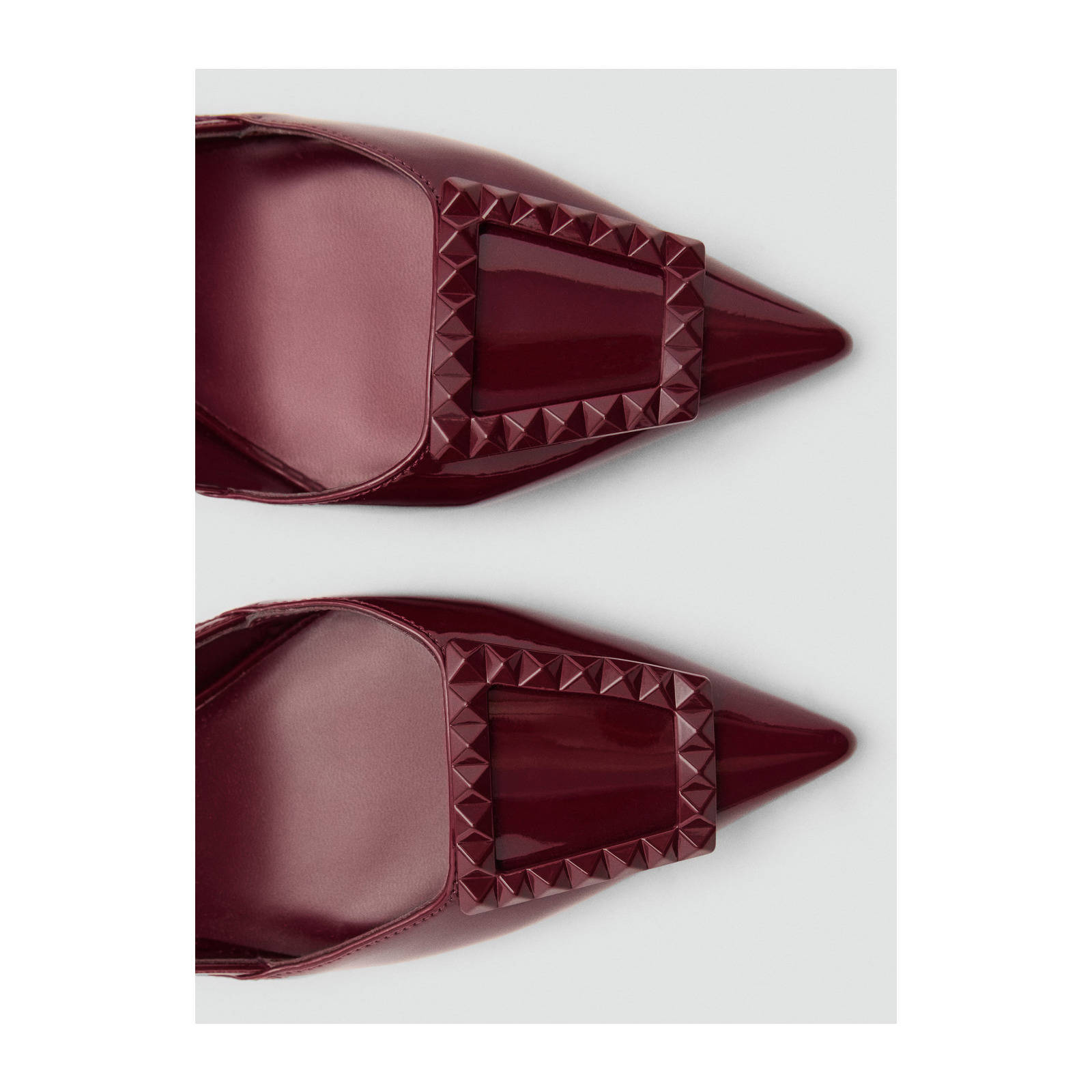 Mango slingback pumps donkerrood