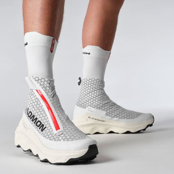 Chaussure trail SALOMON S/LAB ULTRA DUST WHITE/FIERY RED/VANILLA ICE