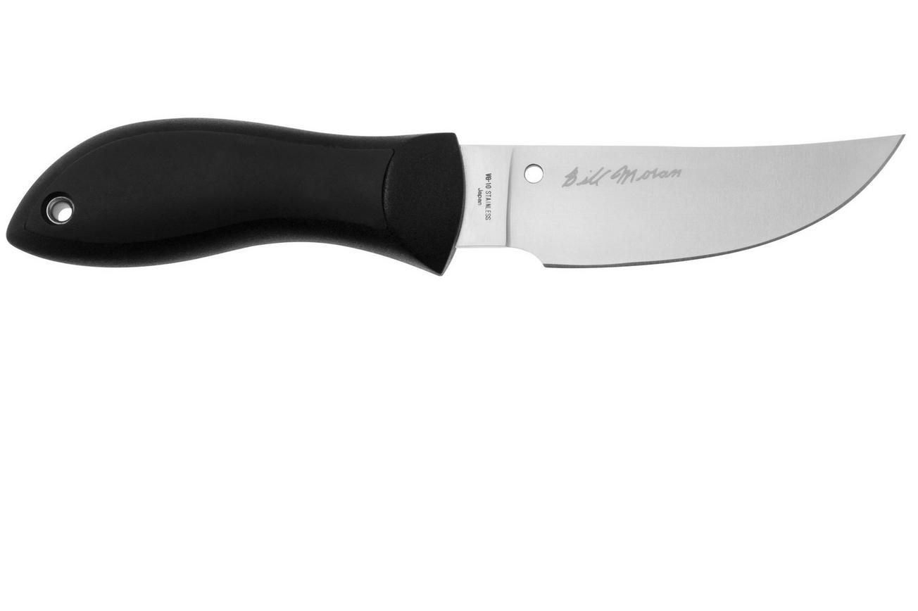 Spyderco Moran Upswept FB01P Black FRN, vaststaand mes