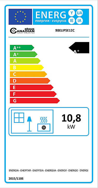 Poêle à granulés en acier Elipse 10.8 kW
