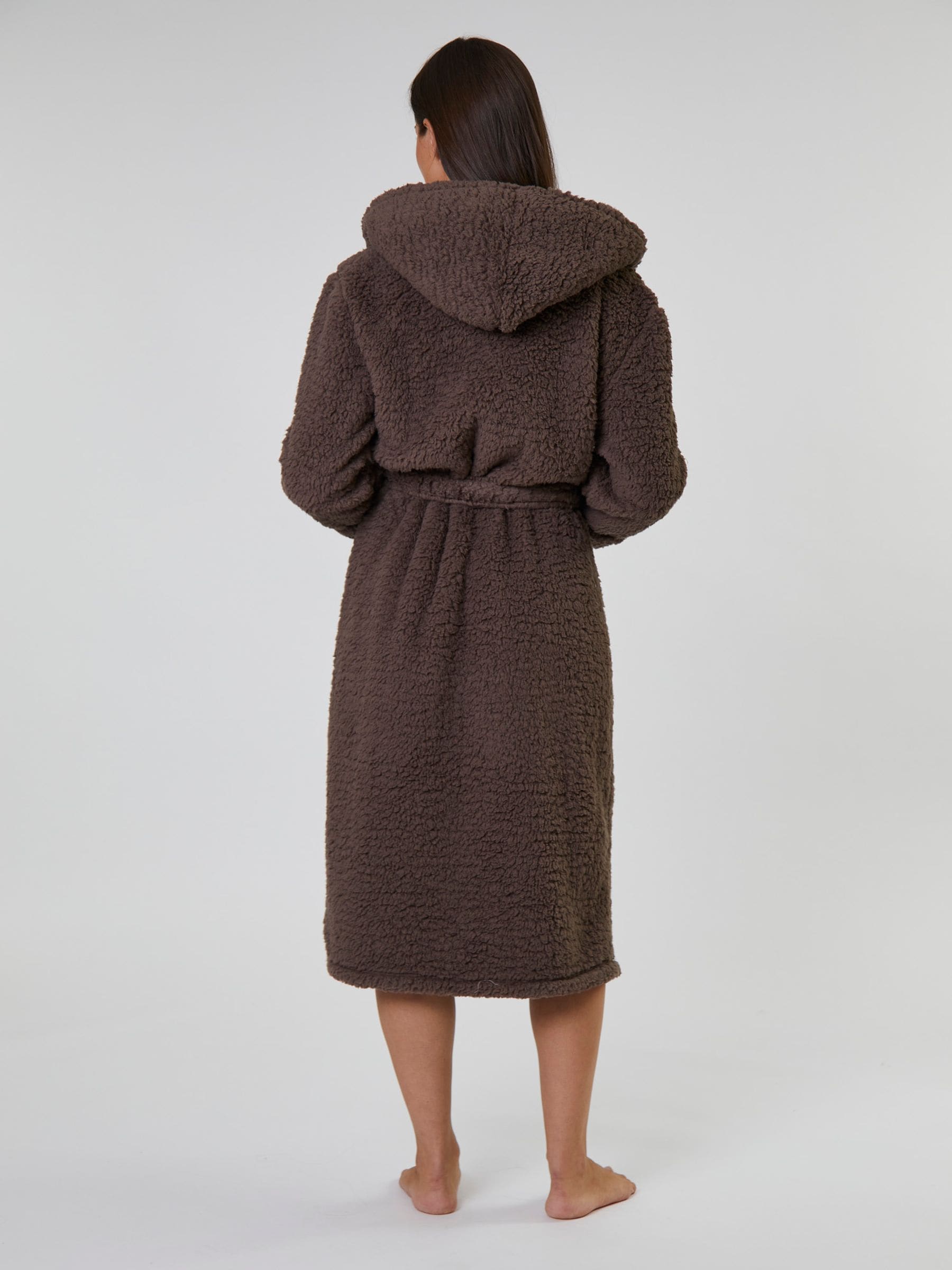 Bruin - Loungeable Chunky Sherpa Hooded Midaxi Robe