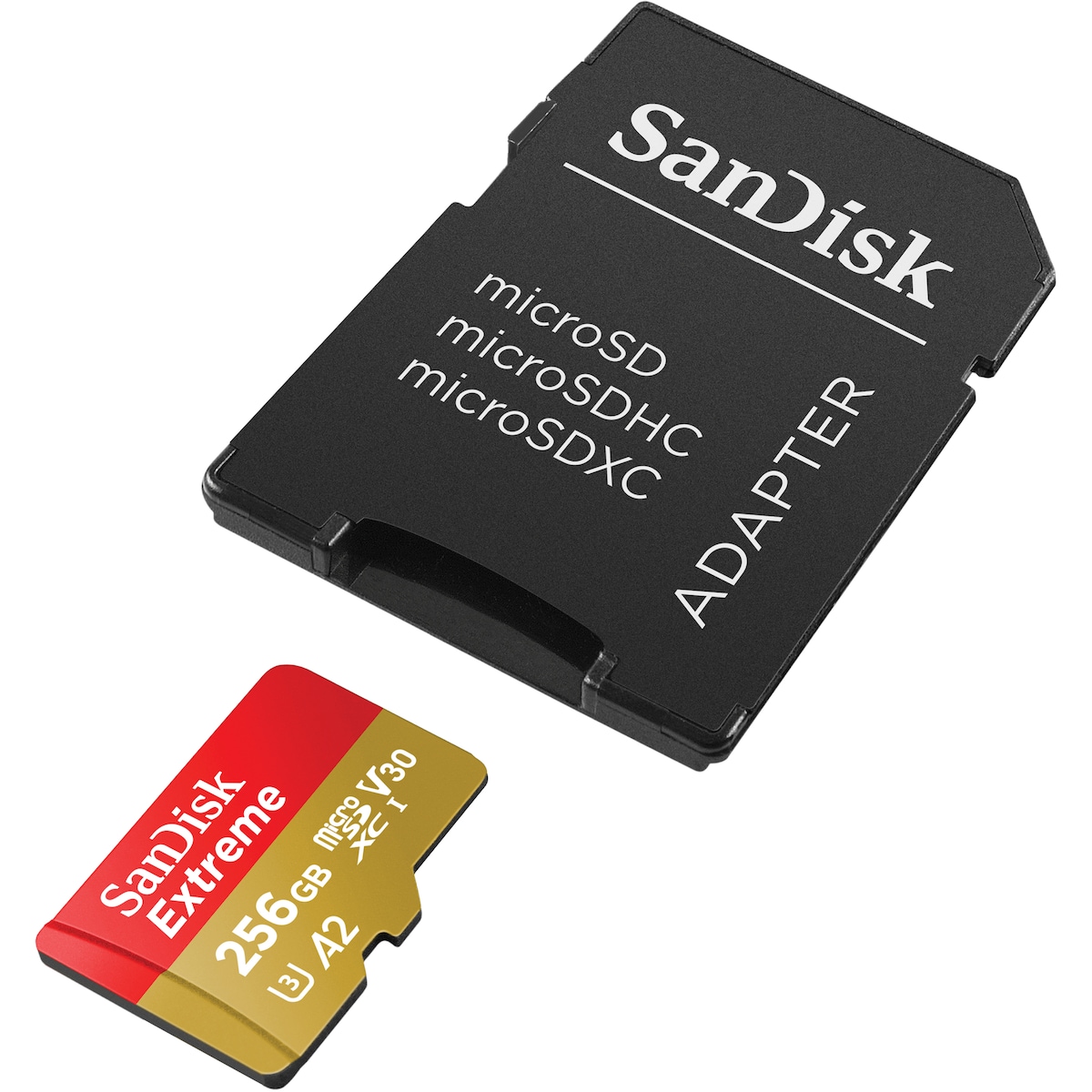 SanDisk Extreme 256GB microSDXC™ UHS-I-kort med adapter