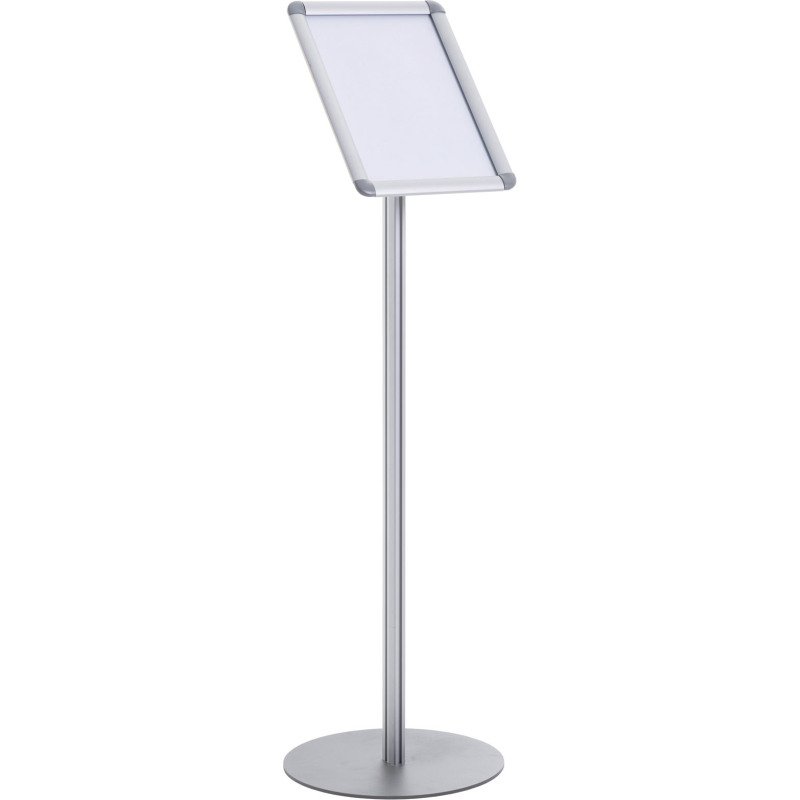 Porte-affiche A4 clipsable sur pied cadre aluminium Bi-Office