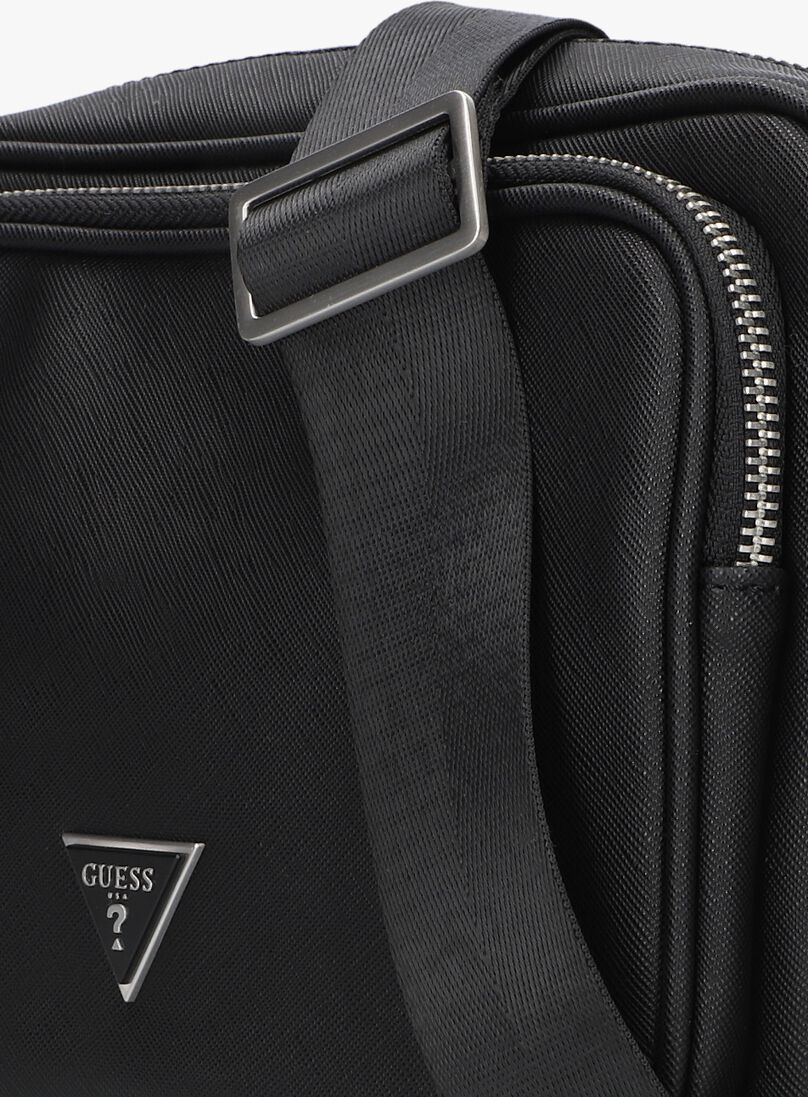 GUESS zwarte guess schoudertas certosa camera bag medium