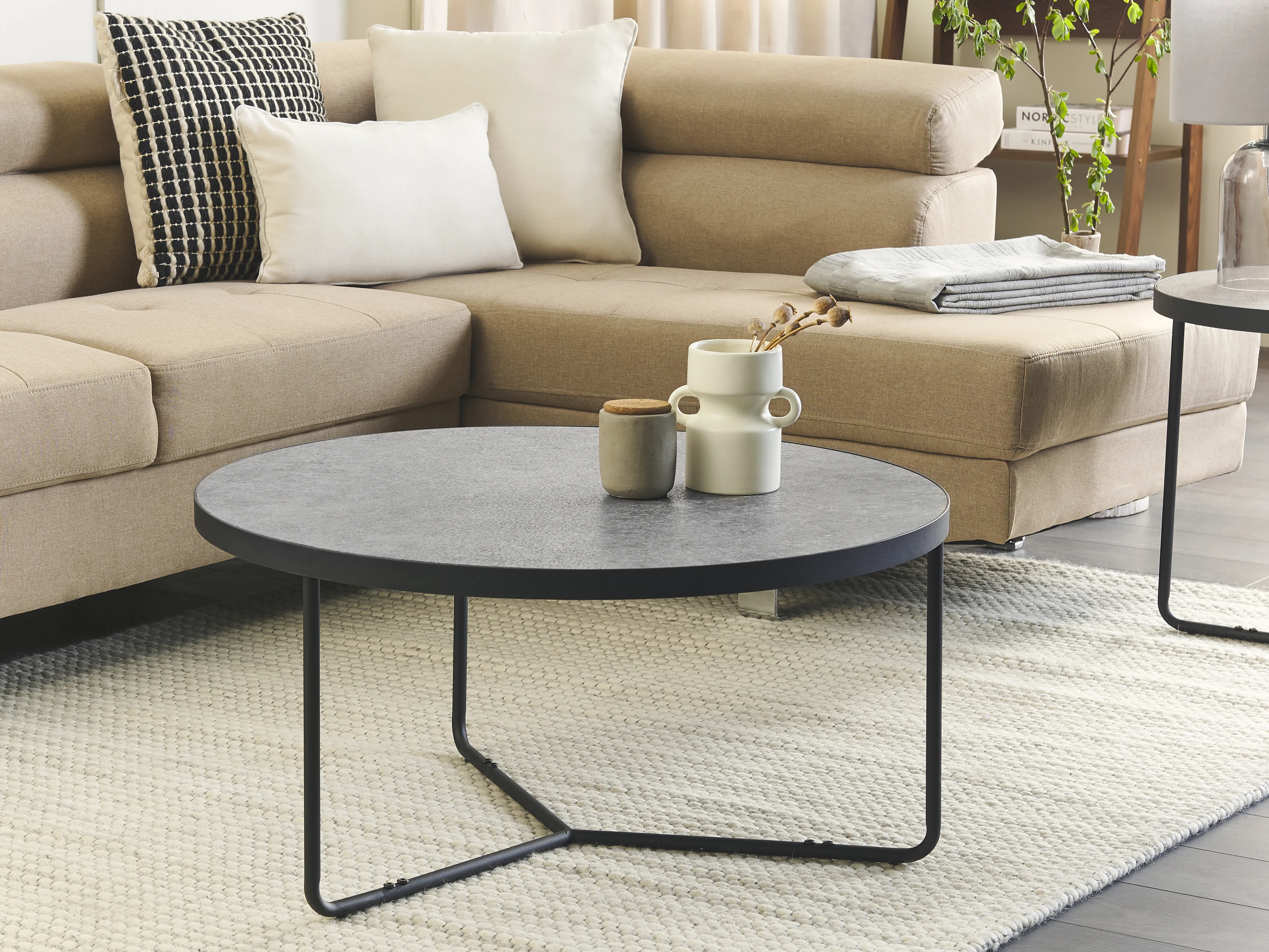 Salontafel MELODY Grijs beton-effect