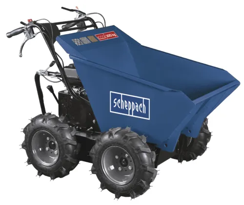 Scheppach DP3000, Motoriseret trillebør, 4 hjul, 300 kg, 196 cm³, 3,6 L, 700 mm