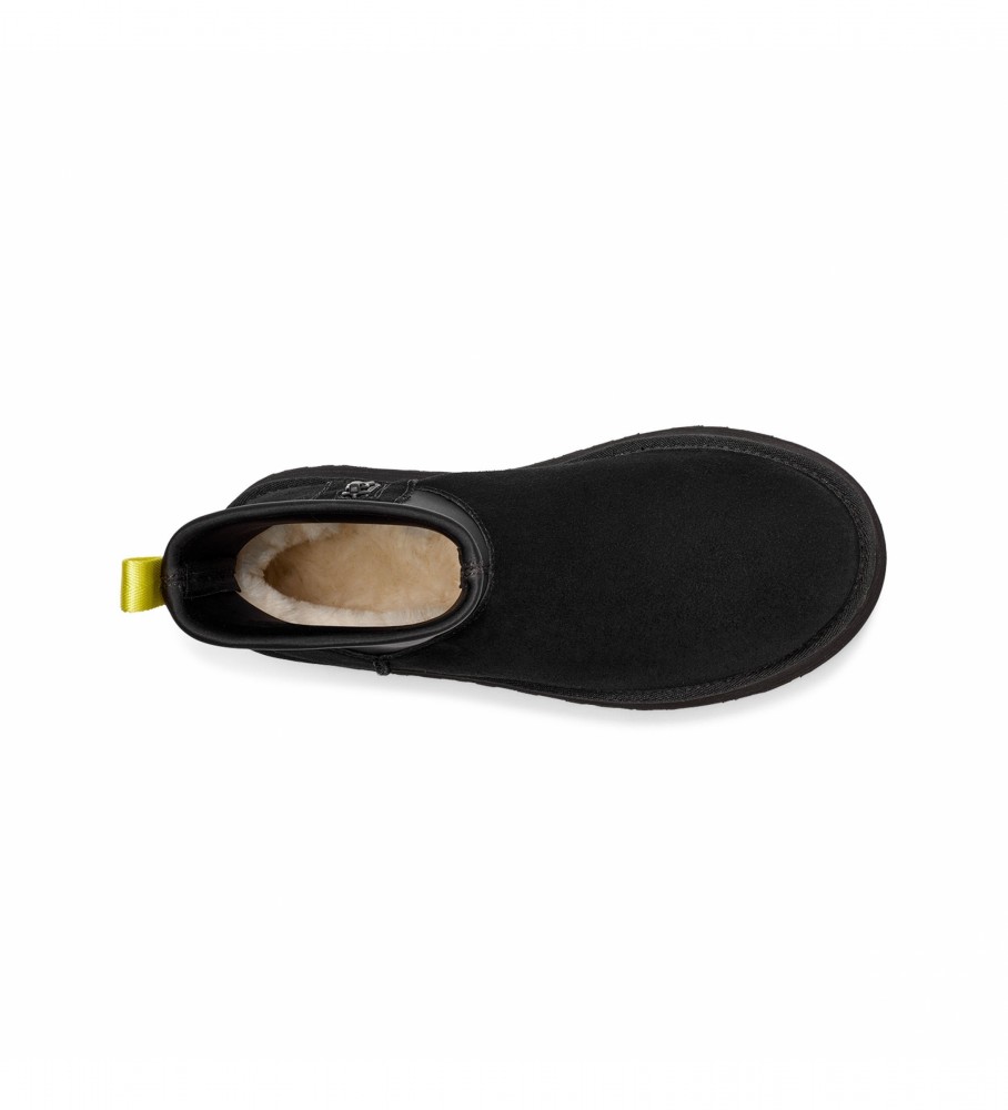 Botas UGG W Classic Dipper de couro, pretas