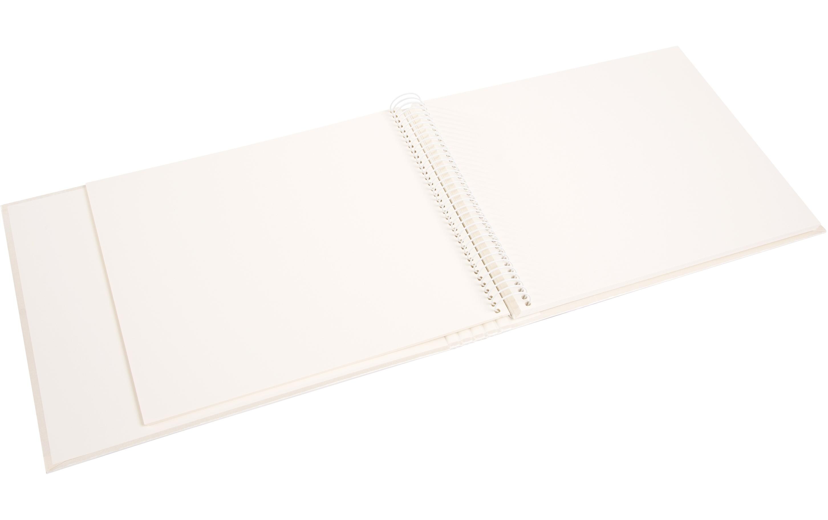 Foto-Gästebuch Herzklopfen 29 x 23 cm, 50 Seiten, BeigeNotizbuch, Ordner und Fotoalbum in einem