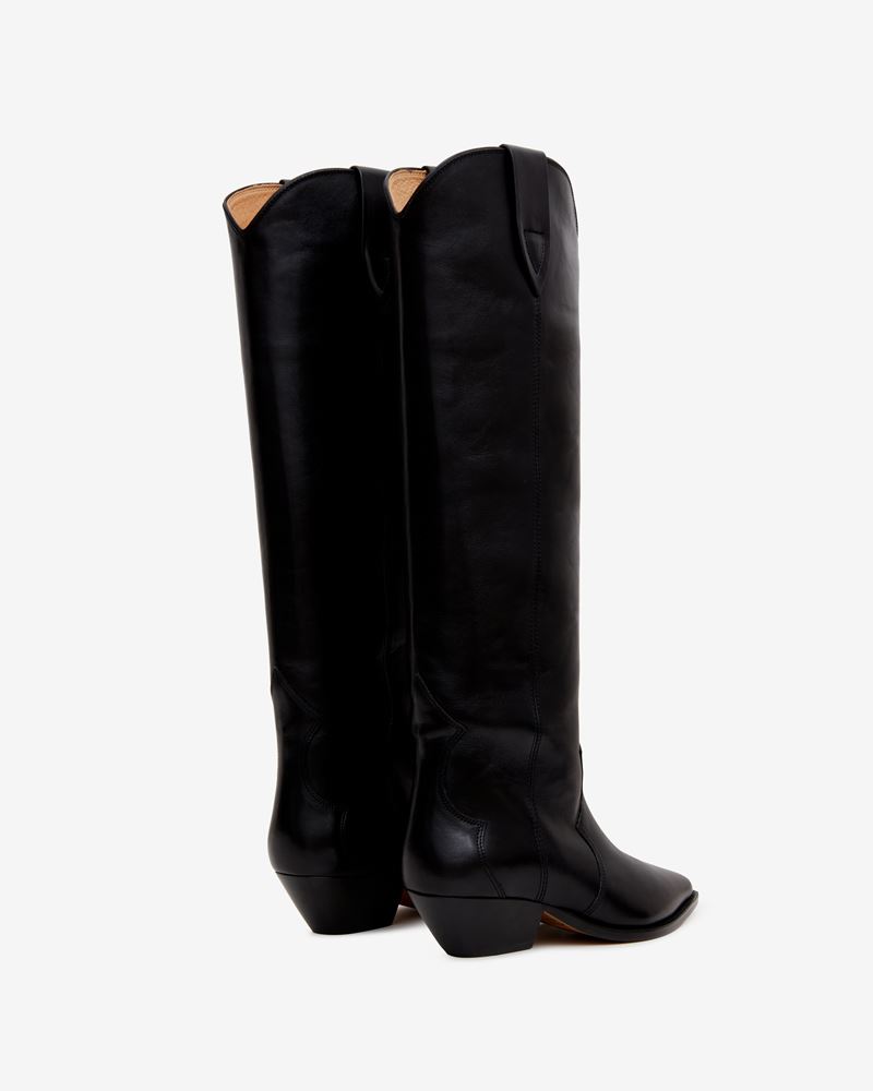 BOTTES EN CUIR VELOURS DENVEE