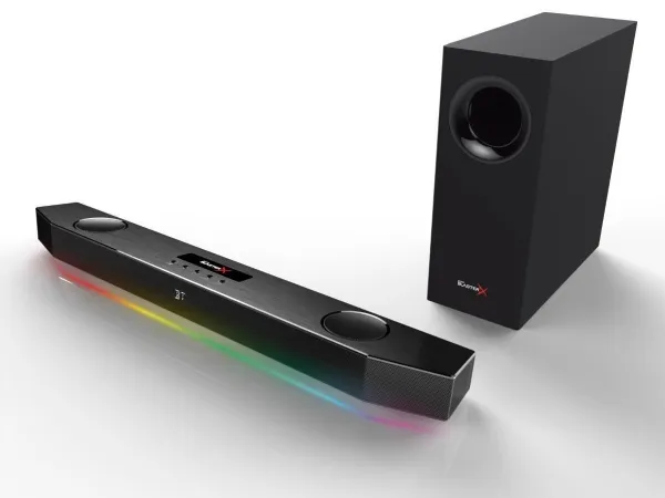 Creative Sound BlasterX Katana - Lydbarsystem - til PC - 2.1-kanal - trådløs - Bluetooth - 75 Watt (Total)