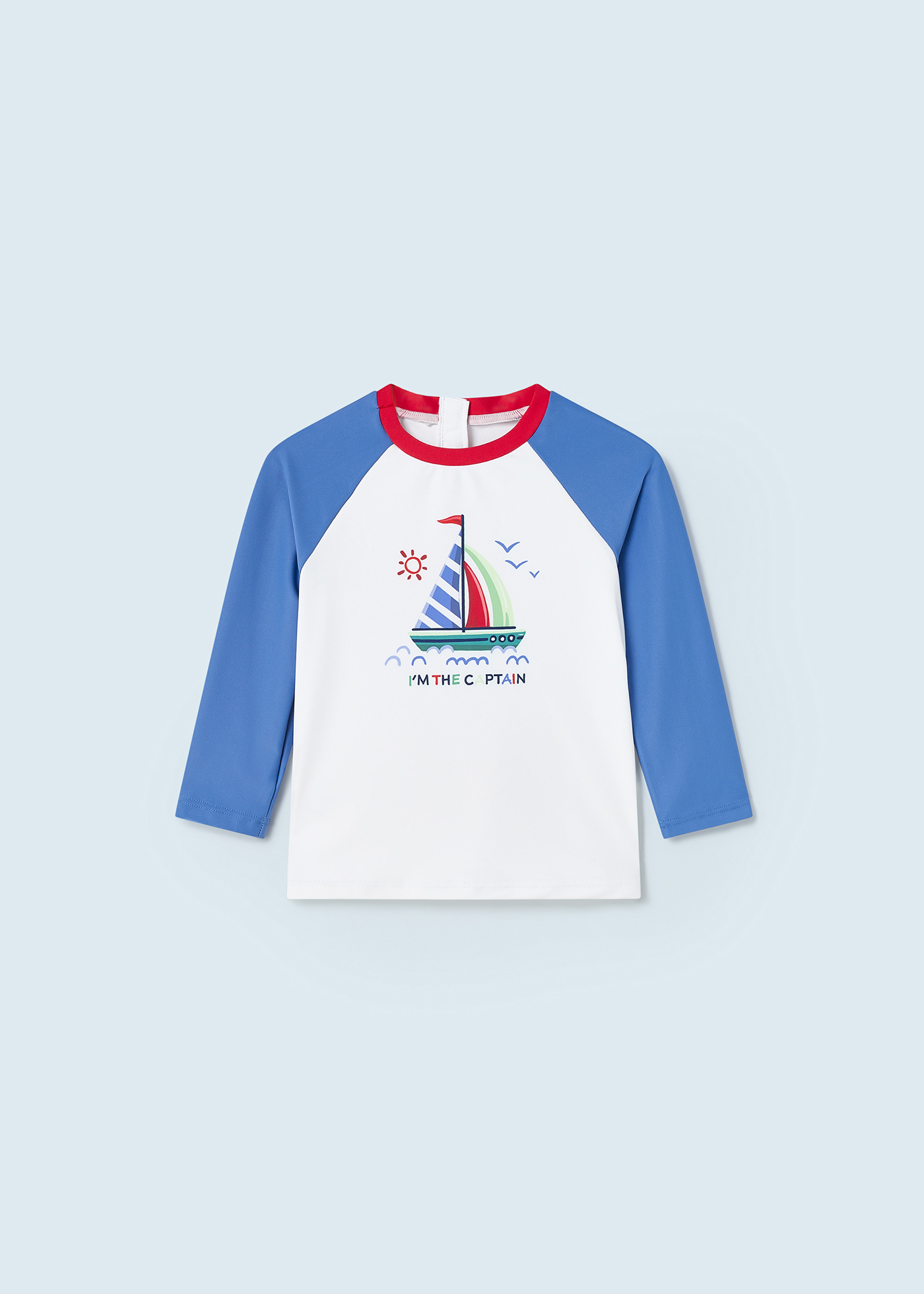 Camiseta de manga comprida com proteção solar para bebês