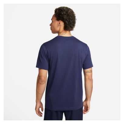 Maillot manches courtes Nike Dri-Fit Heritage Bleu