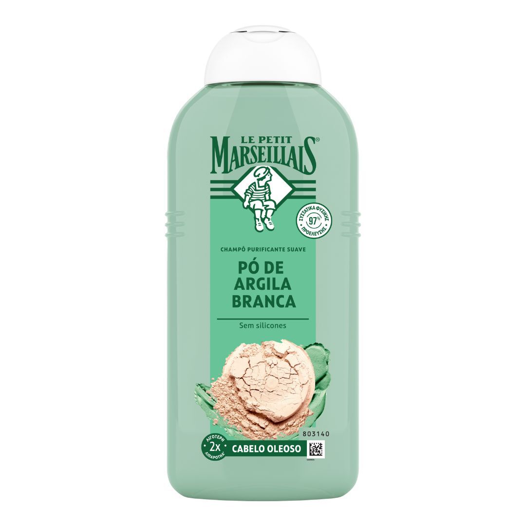 Les Petit Marseillais  Champô Pó de Argila Branca - 300ml
