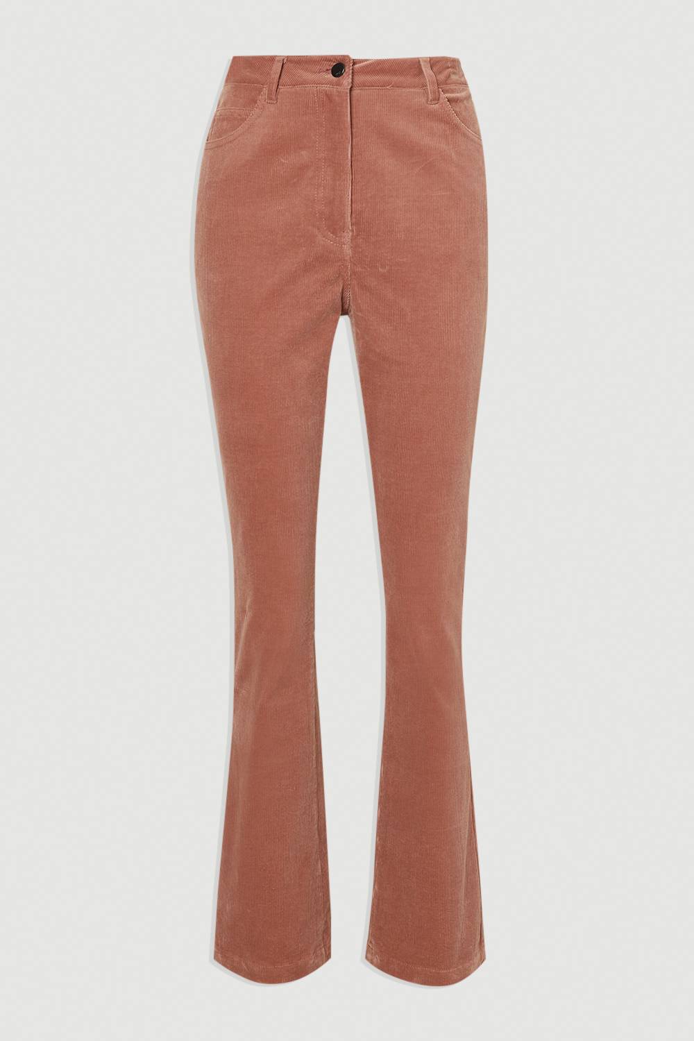KarenMillen Jean Évasé en Velours Côtelé Stretch