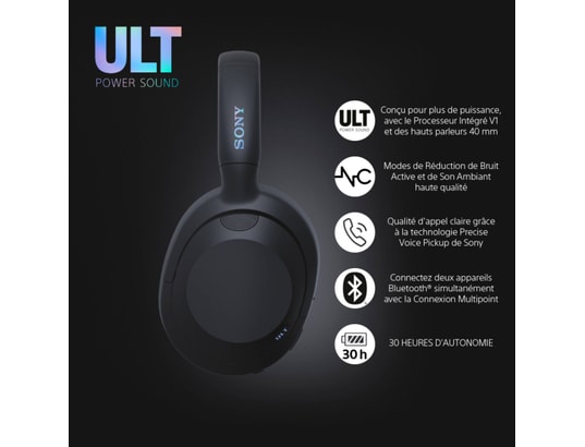 SONY - Casque sans fil ULT Wear noir - WH-ULT900NB